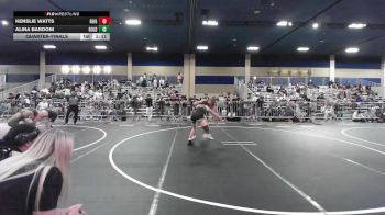 123 lbs Quarterfinal - Kenslie Watts, Reign WC vs Alina Bardoni, Gold Rush Wr Ac