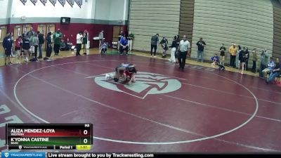 100 lbs Quarterfinal - K`yonna Castine, Basic vs Aliza Mendez-Loya, Western