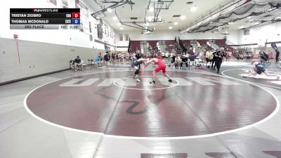 150 lbs 3rd Place - Tristan Ziobro, Christian Brothers Academy vs Thomas McDonald, Este Built WC