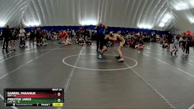 140 lbs Round 7 (8 Team) - Preston Jaros, Lake WC vs Gabriel Paraniuk, OMP