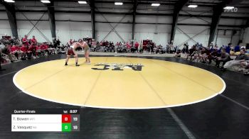 197 lbs Quarterfinal - Trevor Bowen, Worcester Polytechnic vs Zachary Vasquez, Norwich