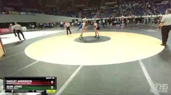 4A/3A/2A/1A Girls 170 Quarterfinal - Quin Lewis, Toledo Girls vs Oakley Anderson, Baker/Powder Valley Girls