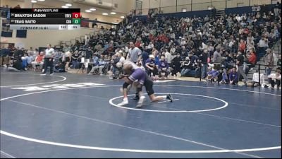 133 lbs Consi Of 16 #1 - Braxton Eason, Father Ryan vs Teag Saito, Christian Brothers Academy