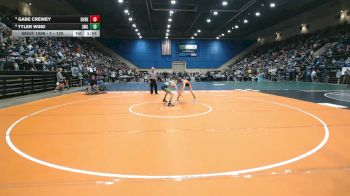 1 - 120 lbs Champ. Round 1 - Gabe Crewey, Rural Retreat vs Tyler Wind, Smith Mountain Lake Christian Academy