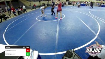 135 lbs Round Of 16 - Preslee Branch, Amped Wrestling Club vs Carli Vargas, Greater Heights Wrestling