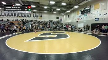 120 lbs Cons. Round 3 - Kimberlie Ledford, Laramie vs McKenzie Zimbelman, Wright