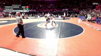 3A 144 lbs Cons. Round 2 - Frank Nitti, Elmhurst (York) vs Kaidge Richardson, Frankfort (Lincoln-Way East)
