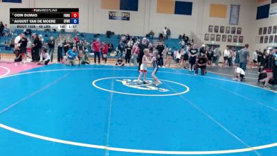 49 lbs Quarters - Odin Dumas, Fighting Squirrels Wrestling Club vs August Van De Moere, Emmett Freestyle Wrestling Club