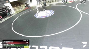 126 lbs Champ. Round 2 - Jake Simmons, California vs Owen Hooper, Goldmine Wrestling Club