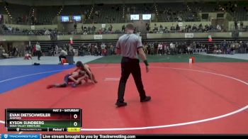 90 lbs 3rd Place Match - Kyson Sundberg, Sioux Valley Wrestling vs Evan Dietschweiler, Aviators