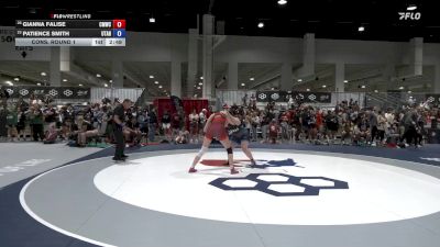Senior Women Freestyle FS - 76 lbs Cons. Round 1 - Gianna Falise, Colorado Mesa Wrestling Club vs Patience Smith, Utah