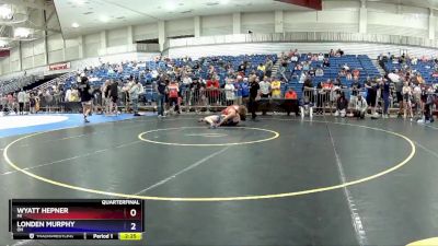 150 lbs Quarterfinal - Wyatt Hepner, MI vs Londen Murphy, OH