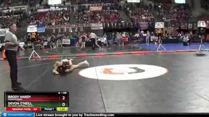 Champ. Round 1 - Brody Hardy, Frenchtown vs Devon O`Neill, Billings ...