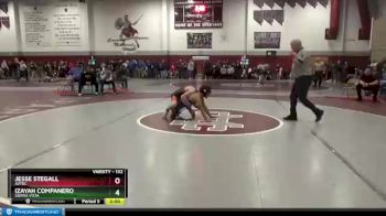 132 lbs Cons. Round 3 - Izayah Companero, Sierra Vista vs Jesse Stegall, Aztec