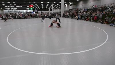 71 lbs Champ. Rd Of 32 - Huckleberry Hansen, Ubasa Wrestling Academy vs Knox Mauger, Westlake Wrestling Club