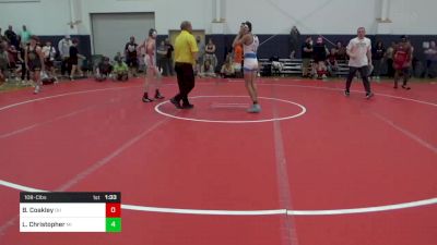 108-C lbs Quarterfinal - Blake Coakley, OH vs Lucas Christopher, MI