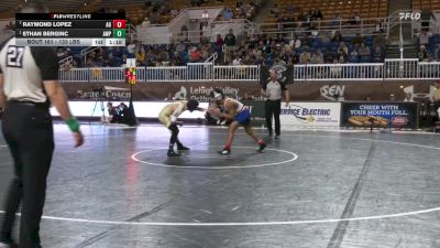 133 lbs Consolation - Raymond Lopez, American vs Ethan Berginc, Army West Point