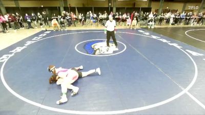 115 lbs 7th Place Match - Valentina Solorzano, St. Charles (East) vs Kiley Knight, Westville