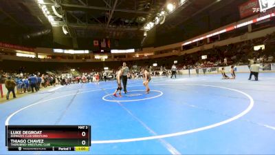 98 lbs Cons. Round 5 - Thiago Chavez, Thorobred Wrestling Club vs Luke DeGroat, Dominate Club Wrestling