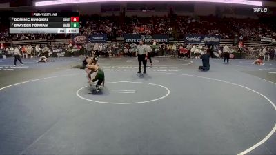 D 1 150 lbs Quarterfinal - Brayden Forman, Acadiana vs Dominic Ruggieri, Southside