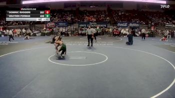 D 1 150 lbs Quarterfinal - Brayden Forman, Acadiana vs Dominic Ruggieri, Southside