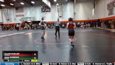 120 lbs Cons. Round 2 - Emma Burrows, Rainier vs Lillian Mueller, Molalla