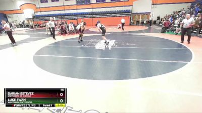 157 lbs Semifinal - Luke Swan, Wisconsin-Whitewater vs Darian Estevez, University Of Chicago