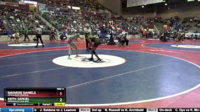 6A 126 lbs Quarterfinal - Davarise Daniels, Little Rock Central vs Keith Samuel, Springdale Har-Ber