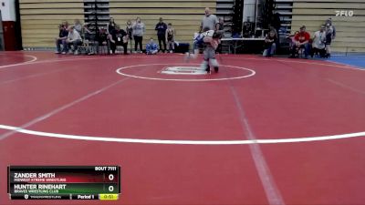 74 lbs Cons. Round 2 - Zander Smith, Midwest Xtreme Wrestling vs Hunter Rinehart, Braves Wrestling Club