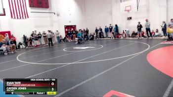 150 lbs Champ. Round 1 - Evan Tate, Perry Meridian Wrestling Club vs Cayden Jones, Oak Hill
