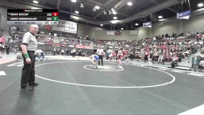 3A 106 lbs Champ. Round 1 - Jantz Greenhalgh, Carbon vs Sway Mccoy, Logan