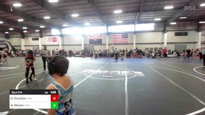 61 lbs Semifinal - Sebastian Escobar, Grindhouse WC vs Ashton Mazon, Prescott Valley Bighorns