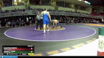 285 lbs Round 4 (6 Team) - Emmett Karr, Lincoln East vs Clayton Frehn, Manhattan HS