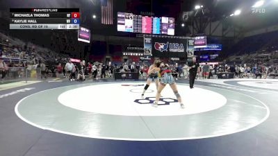 155 lbs Cons. Rd Of 16 - Michaela Thomas, NY vs Kaylie Hall, WV