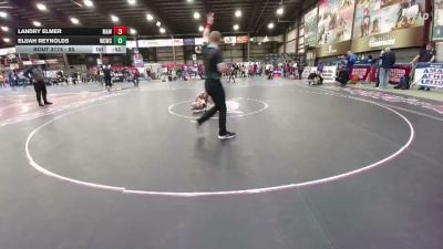 85 lbs Cons. Round 4 - Landry Elmer, Mobridge AAU Wrestling vs Elijah Reynolds, Windy City Wrestling Club