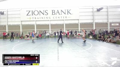 120 lbs Cons. Semi - Joseph Whitford Jr., Sanderson Wrestling Academy vs Peyton Hogan, Uintah Wrestling