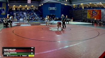 100 lbs Quarterfinal - Faith Mellito, High Point Regional vs Olivia Mancha, Battlefield
