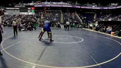 3A 285 lbs Champ. Round 1 - Trevquan Gary, Person vs Donovan Willis, East Wake High School