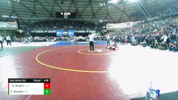 Girls 3A/4A 155 Semifinal - Sarah Wright, Kentwood (Girls) vs Clarissa Wangen, Curtis (Girls)