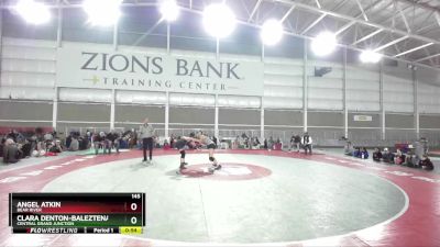 145 lbs Cons. Round 2 - Angel Atkin, Bear River vs Clara Denton-Baleztena, Central Grand Junction