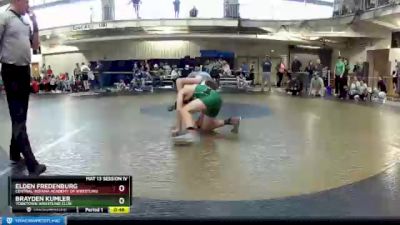 130 lbs Cons. Round 5 - Elden Fredenburg, Central Indiana Academy Of Wrestling vs Brayden Kumler, Yorktown Wrestling Club