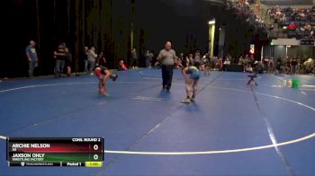 80 lbs Cons. Round 2 - Jaxson Ohly, Wrestling Factory vs Archie Nelson, N8