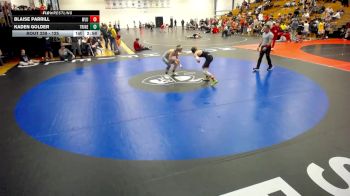 125 lbs Cons. Round 3 - Blaise Parrill, West Liberty vs Kaden Golder, Trine