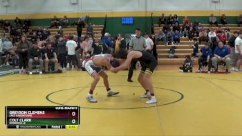 126 lbs Cons. Round 5 - Greyson Clemens, Lake (Uniontown) vs Colt Clark, MONROEVILLE