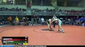 220 lbs Round 3 (3 Team) - Jackson Bos, Norfolk vs Brock Ostdiek, Beatrice