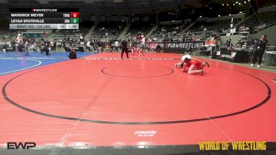 120 lbs 5th Place - Maverick Weyer, Tonganoxie Wrestling Club vs Leyah Stuteville, Shelton Wrestling Academy