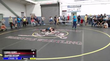 74 lbs Cons. Semi - Trapper McCabe, Kodiak Wrestling Club vs Corbin Morey, North Pole Wrestling Club