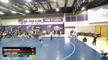 52 lbs Quarterfinal - Kroyden Howard, JWC vs Ledger Larsen, Payson Lion Wrestling Club