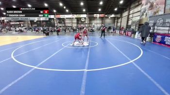 157 lbs Champ. Round 1 - Trenten Gray, Moorcroft Mat Masters vs Kash Brown, Williams County