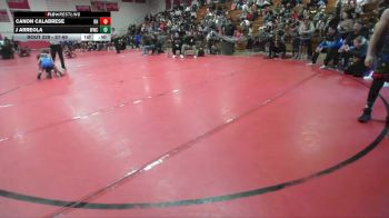 57-60 lbs Round 5 - J Arreola, Wrightwood Wrestling Club vs Canon Calabrese, Rough House